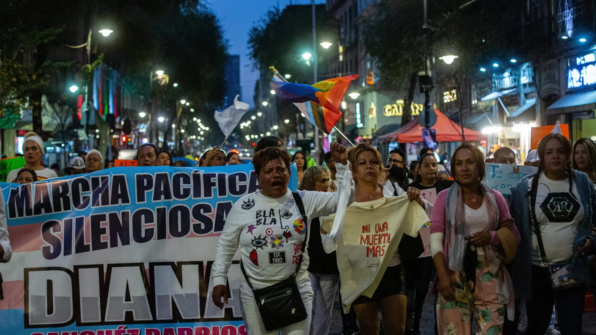 En imágenes, comerciantes y comunidad trans marcharon en apoyo a Diana Sánchez Barrios  